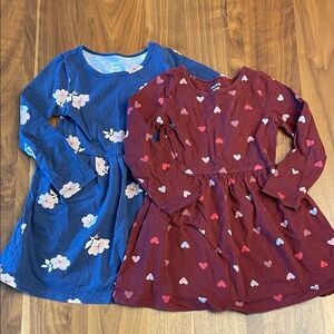 Carter's Blue and Red Kids Casual Dresses